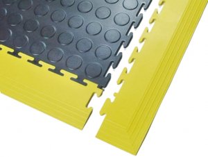 PVC-Kantenstücke für Bodenfliese Universal / Gelb 510 x 112x7mm