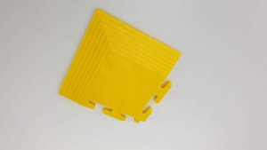 PVC-Eckstücken für Bodenfliese Universal/ Gelb 112x112x7mm